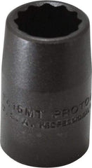 Proto - 1/2" Drive 15mm Standard Impact Socket - 12 Points, 1-1/2" OAL - Americas Industrial Supply