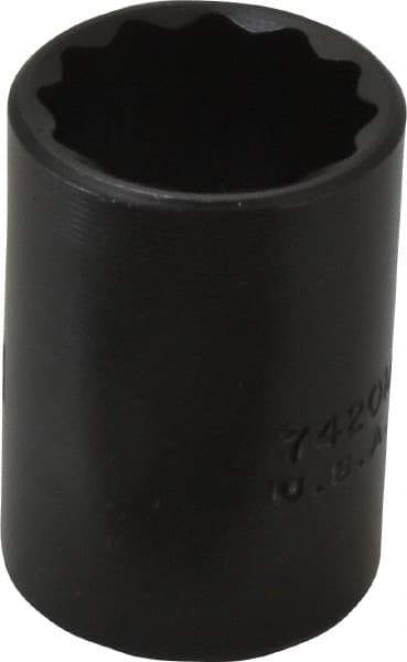 Proto - 1/2" Drive 20mm Standard Impact Socket - 12 Points, 1-1/2" OAL - Americas Industrial Supply