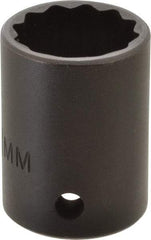 Proto - 1/2" Drive 21mm Standard Impact Socket - 12 Points, 1-1/2" OAL - Americas Industrial Supply