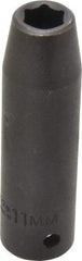 Proto - 1/2" Drive 11mm Deep Impact Socket - 6 Points, 3-1/4" OAL - Americas Industrial Supply