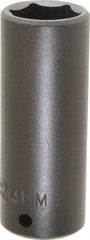 Proto - 1/2" Drive 24mm Deep Impact Socket - 6 Points, 3-1/2" OAL - Americas Industrial Supply