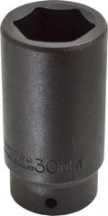Proto - 1/2" Drive 30mm Deep Impact Socket - 6 Points, 3-1/2" OAL - Americas Industrial Supply