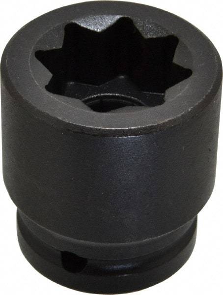 Proto - 3/4" Drive 1" Standard Impact Socket - 8 Points, 2-1/8" OAL - Americas Industrial Supply