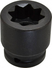 Proto - 3/4" Drive 1" Standard Impact Socket - 8 Points, 2-1/8" OAL - Americas Industrial Supply