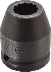 Proto - 3/4" Drive 11/16" Standard Impact Socket - 12 Points, 1-15/16" OAL - Americas Industrial Supply