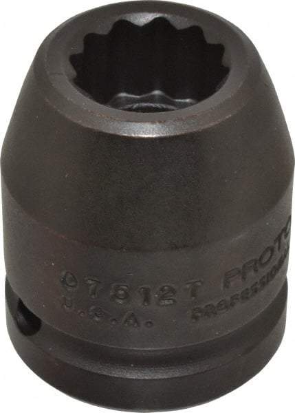 Proto - 3/4" Drive 3/4" Standard Impact Socket - 12 Points, 1-15/16" OAL - Americas Industrial Supply