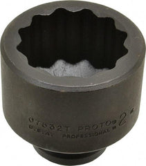 Proto - 3/4" Drive 2" Standard Impact Socket - 12 Points, 2-13/16" OAL - Americas Industrial Supply