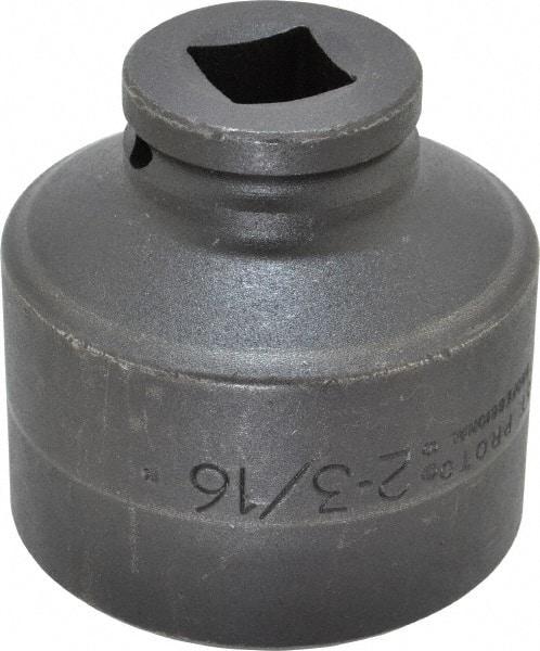 Proto - 3/4" Drive 2-3/16" Standard Impact Socket - 12 Points, 3-1/8" OAL - Americas Industrial Supply