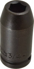 Proto - 3/4" Drive 3/4" Deep Impact Socket - 6 Points, 3-1/4" OAL - Americas Industrial Supply