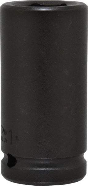 Proto - 3/4" Drive 1" Deep Impact Socket - 6 Points, 3-1/4" OAL - Americas Industrial Supply