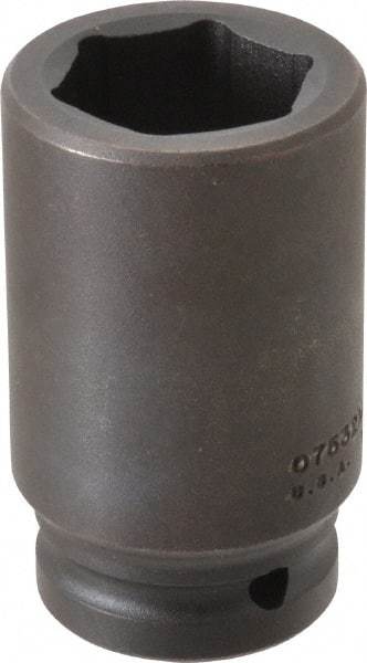 Proto - 3/4" Drive 32mm Deep Impact Socket - 6 Points, 3-1/4" OAL - Americas Industrial Supply