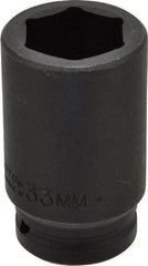 Proto - 3/4" Drive 33mm Deep Impact Socket - 6 Points, 3-1/4" OAL - Americas Industrial Supply