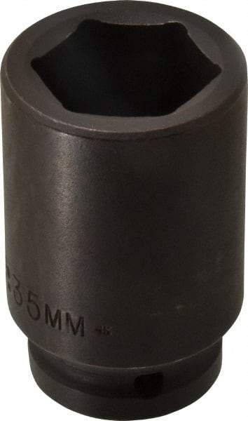 Proto - 3/4" Drive 35mm Deep Impact Socket - 6 Points, 3-1/4" OAL - Americas Industrial Supply