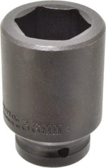 Proto - 3/4" Drive 36mm Deep Impact Socket - 6 Points, 3-1/4" OAL - Americas Industrial Supply