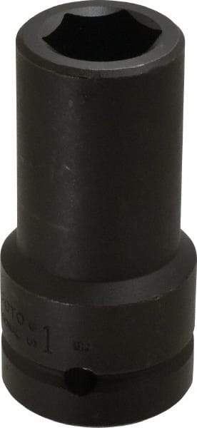 Proto - 1" Drive 1" Deep Impact Socket - 6 Points, 3-3/4" OAL - Americas Industrial Supply