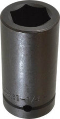 Proto - 1" Drive 1-1/4" Deep Impact Socket - 6 Points, 3-3/4" OAL - Americas Industrial Supply