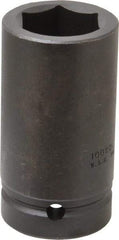 Proto - 1" Drive 1-3/8" Deep Impact Socket - 6 Points, 3-3/4" OAL - Americas Industrial Supply