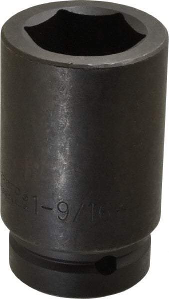 Proto - 1" Drive 1-9/16" Deep Impact Socket - 6 Points, 4" OAL - Americas Industrial Supply