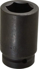 Proto - 1" Drive 1-9/16" Deep Impact Socket - 6 Points, 4" OAL - Americas Industrial Supply