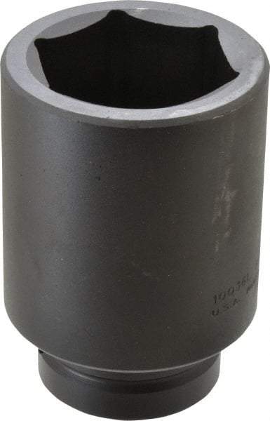 Proto - 1" Drive 2-1/4" Deep Impact Socket - 6 Points, 4-1/2" OAL - Americas Industrial Supply