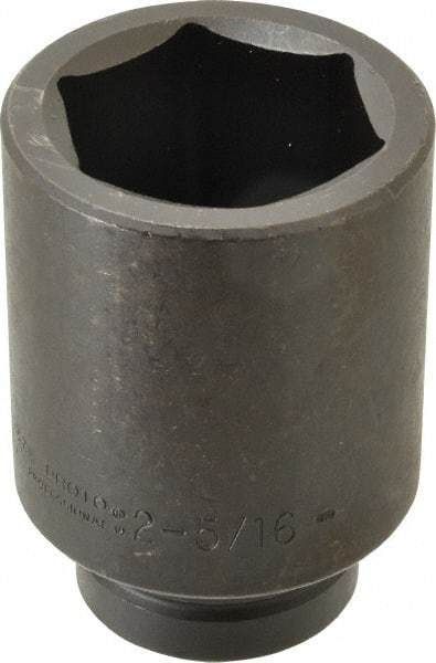 Proto - 1" Drive 2-5/16" Deep Impact Socket - 6 Points, 4-3/4" OAL - Americas Industrial Supply