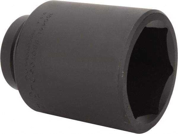 Proto - 1" Drive 2-3/4" Deep Impact Socket - 6 Points, 5" OAL - Americas Industrial Supply