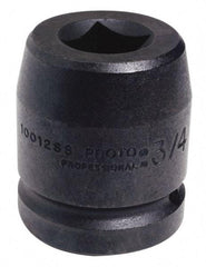Proto - 1" Drive 80mm Impact Socket - 6 Points, 4" OAL - Americas Industrial Supply