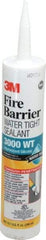 3M - 10.1 oz Cartridge Gray RTV Silicone Joint Sealant - 14 to 230°F Operating Temp, Series 3000WT - Americas Industrial Supply