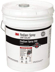 3M - 5 Gal Pail Gray Elastomer Joint Sealant - 110°F Max Operating Temp, 24 hr Full Cure Time, Series Spray 200 - Americas Industrial Supply