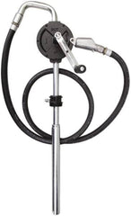 PRO-LUBE - Oil Lubrication 10 Gal/min Flow Cast Iron Rotary Hand Pump - For 15 to 55 Gal Container, Use with Diesel Fuel, Kerosene & Petroleum-Based Fluids, Do Not Use with Water-Based Media - Americas Industrial Supply