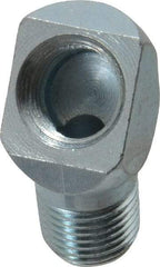 PRO-LUBE - 45° Head Angle, 1/8-27 NPT Steel Grease Fitting Adapter - 1/2" Hex - Americas Industrial Supply