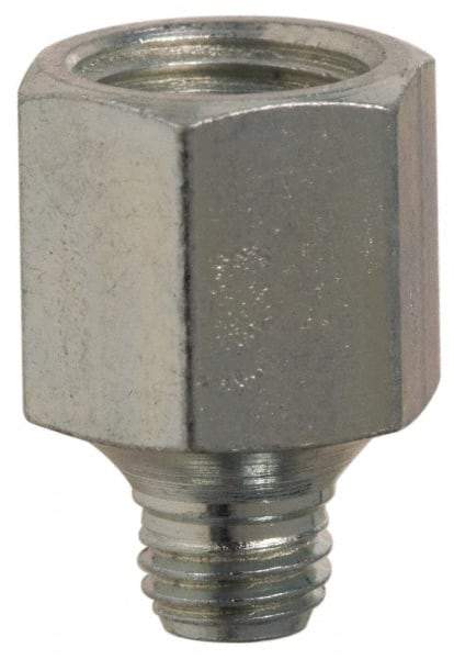 PRO-LUBE - Straight Head Angle, 1/4-28 NPT Steel Grease Fitting Adapter - 1/2" Hex - Americas Industrial Supply