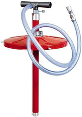 PRO-LUBE - Aluminium, NBR, PVC & Steel Hand Operated Drum Pump - 8 oz per Stroke, For 5 to 6-1/2 Gal Drums, For Tire Sealant - Americas Industrial Supply