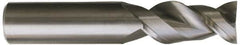 Kennametal - 5/8" Diam, 1-1/4" LOC, 2 Flute Solid Carbide Roughing & Finishing Square End Mill - Uncoated, 3-1/2" OAL, 5/8" Shank Diam, Straight Shank, 45° Helix, Centercutting, Regular Length - Americas Industrial Supply