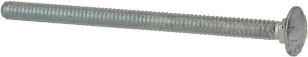 Value Collection - #10-24 UNC 3" Length Under Head, Standard Square Neck, Carriage Bolt - Grade 2 Steel, Zinc-Plated Finish - Americas Industrial Supply