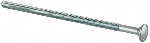 Value Collection - 5/16-18 UNC 7" Length Under Head, Standard Square Neck, Carriage Bolt - Grade 2 Steel, Zinc-Plated Finish - Americas Industrial Supply