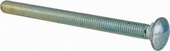 Value Collection - 7/16-14 UNC 6" Length Under Head, Standard Square Neck, Carriage Bolt - Grade 2 Steel, Zinc-Plated Finish - Americas Industrial Supply