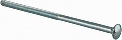 Value Collection - 1/2-13 UNC 11" Length Under Head, Standard Square Neck, Carriage Bolt - Grade 2 Steel, Zinc-Plated Finish - Americas Industrial Supply