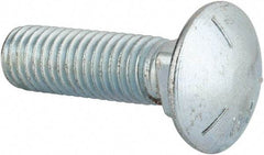 Value Collection - 1/2-13 UNC 1-3/4" Length Under Head, Standard Square Neck, Carriage Bolt - Grade 5 Steel, Zinc-Plated Finish - Americas Industrial Supply