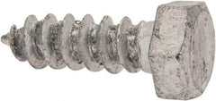 Value Collection - 5/16" Screw, 1" Length Under Head, Steel, Hex Head Lag Screw - Hot Dipped Galvanized, Grade 2 - Americas Industrial Supply
