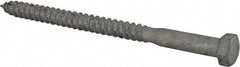 Value Collection - 3/8" Screw, 5-1/2" Length Under Head, Steel, Hex Head Lag Screw - Hot Dipped Galvanized, Grade 2 - Americas Industrial Supply