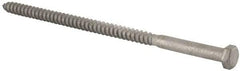 Value Collection - 3/8" Screw, 8" Length Under Head, Steel, Hex Head Lag Screw - Hot Dipped Galvanized, Grade 2 - Americas Industrial Supply