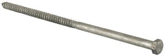 Value Collection - 1/2" Screw, 12" Length Under Head, Steel, Hex Head Lag Screw - Hot Dipped Galvanized, Grade 2 - Americas Industrial Supply