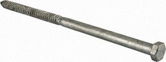 Value Collection - 5/8" Screw, 18" Length Under Head, Steel, Hex Head Lag Screw - Hot Dipped Galvanized, Grade 2 - Americas Industrial Supply