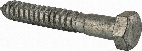 Value Collection - 3/4" Screw, 5" Length Under Head, Steel, Hex Head Lag Screw - Hot Dipped Galvanized, Grade 2 - Americas Industrial Supply
