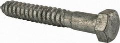 Value Collection - 3/4" Screw, 5" Length Under Head, Steel, Hex Head Lag Screw - Hot Dipped Galvanized, Grade 2 - Americas Industrial Supply