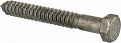 Value Collection - 3/4" Screw, 6" Length Under Head, Steel, Hex Head Lag Screw - Hot Dipped Galvanized, Grade 2 - Americas Industrial Supply