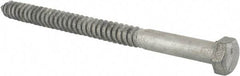 Value Collection - 3/4" Screw, 10" Length Under Head, Steel, Hex Head Lag Screw - Hot Dipped Galvanized, Grade 2 - Americas Industrial Supply