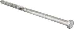 Value Collection - 3/4" Screw, 16" Length Under Head, Steel, Hex Head Lag Screw - Hot Dipped Galvanized, Grade 2 - Americas Industrial Supply