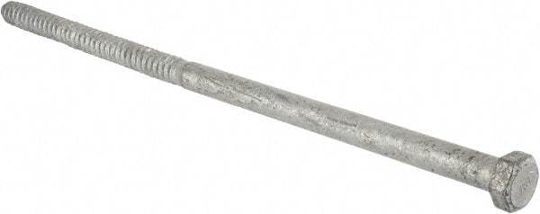 Value Collection - 3/4" Screw, 18" Length Under Head, Steel, Hex Head Lag Screw - Hot Dipped Galvanized, Grade 2 - Americas Industrial Supply